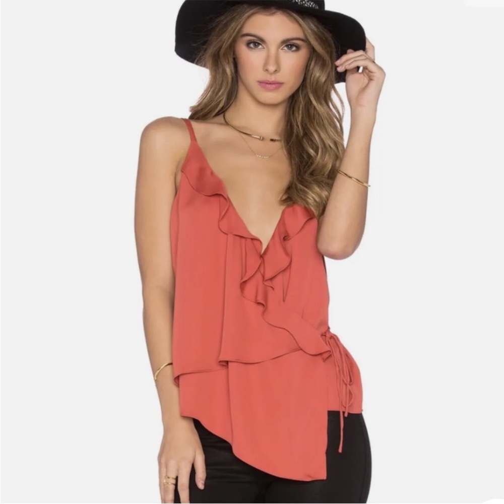 L'Academie The Ruffle Cami EUC